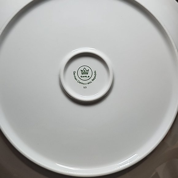 Vintage Kahla 53 Large Serving Platter Floral German Democratic Republic 32cm - Picture 5 of 9